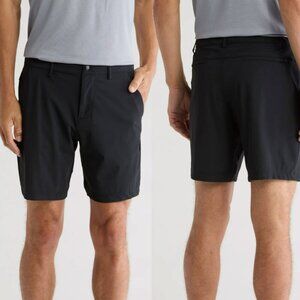 90 Degree by Reflex Men's Black Warp 7" Hillcrest Shorts - Size XXL (38") - NWT